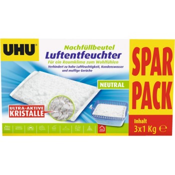 UHU Déshumidificateur d'air 3 x 1 kg UHU Déshumidificateur d'air 3 x 1 kg
