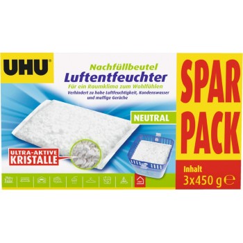 UHU Recharge de déshumidificateur 3 x 450 g UHU Recharge de déshumidificateur 3 x 450 g