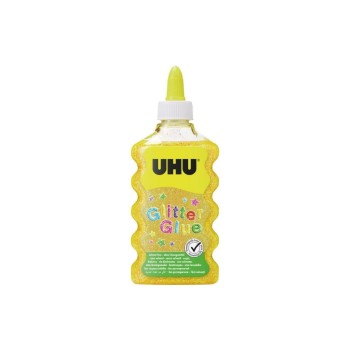 UHU Colle de bricolage Glitter Glue Maxi 177 ml d'or