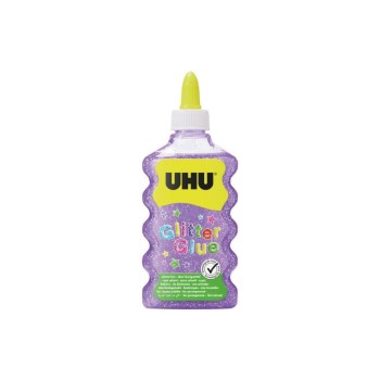 UHU Colle de bricolage Glitter Glue Maxi 177 ml Violet