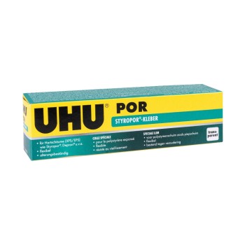 UHU Por, 40g. Spezialklebstoff für Polystyrol-Hartschaum (z. B. Styropor®), UHU Por, 40g. Spezialklebstoff für Polystyrol-Hartschaum (z. B. Styropor®),