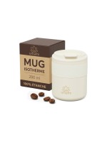 Umami Thermobecher doppelwandig, 280ml, 6-12 Stunden warm/kalt, Creme