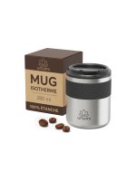 Umami Tasse isotherme noire et métallique, 280 ml 280 ml, Noir