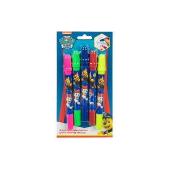 Undercover Motivstempelset Paw Patrol, 5 Fasermaler ink. Stempel auf der Oberseite Undercover Motivstempelset Paw Patrol, 5 Fasermaler ink. Stempel auf der Oberseite