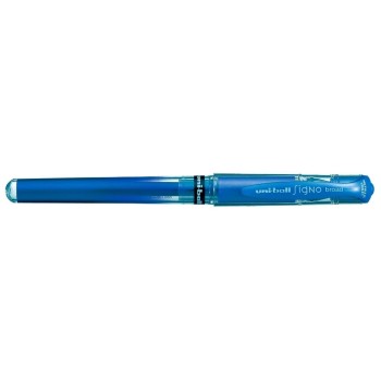 UNIBALL SIGNO Broad Gel-Roller, 1mm, metallic blau UNIBALL SIGNO Broad Gel-Roller, 1mm, metallic blau