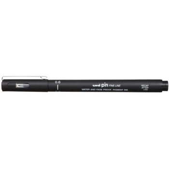 Uni Fineliner Uni PIN 0.6 mm Noir