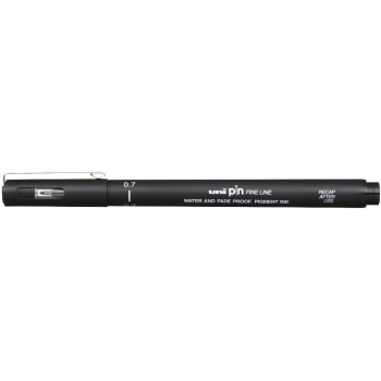 Uni Fineliner Uni PIN 0.7 mm Noir