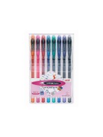 UNIBALL SIGNO Standard 0.7 mm, Gel-Ink Roller ass. - Etui for 8 Stk