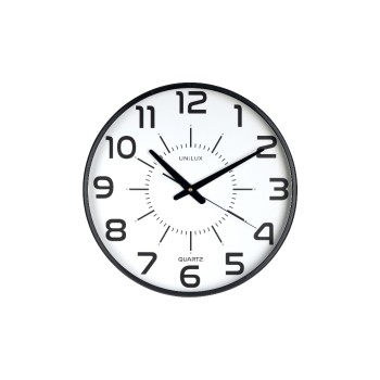 UNILUX Wanduhr MAXI POP black , D: 37.5cm, with Batterien UNILUX Wanduhr MAXI POP black , D: 37.5cm, with Batterien