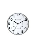 UNiLUX Horloge murale Pop Argenté/Blanc