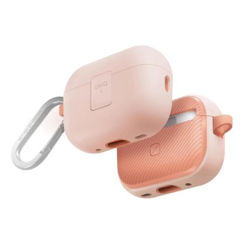 UNIQ Clyde Airpod Pro Case 2nd Gen. Pink, Apple Airpods Pro 2.Gen. with Haken UNIQ Clyde Airpod Pro Case 2nd Gen. Pink, Apple Airpods Pro 2.Gen. with Haken