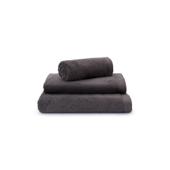 Urbanara Set de linge éponge Faia 4 pièces, Anthracite