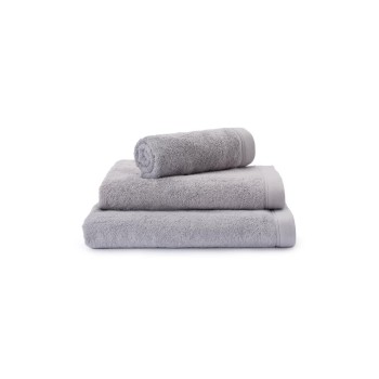 Urbanara Set de linge éponge Faia 4 pièces, Gris clair