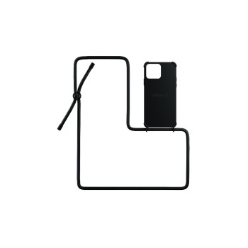 Urbany's Necklace Case All Black Matt, fürs Apple iPhone 14 Pro Max, Matt