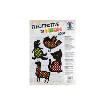 URSUS Flechtpapier Neon, 9 Motive, 132 Streifen URSUS Flechtpapier Neon, 9 Motive, 132 Streifen