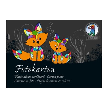 URSUS Fotokarton A6 Bunt 300g/m2, 60 Blatt, A6, Sortiert in 51 Farben URSUS Fotokarton A6 Bunt 300g/m2, 60 Blatt, A6, Sortiert in 51 Farben