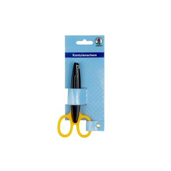 Ursus Konturenschere, 13 cm, mit Büttenrandschnitt Ursus Konturenschere, 13 cm, mit Büttenrandschnitt