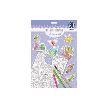 URSUS Magnetpapier Coloring Dreamworld, A4, 2 Blatt, 30 Stanzmotive, magnetisch URSUS Magnetpapier Coloring Dreamworld, A4, 2 Blatt, 30 Stanzmotive, magnetisch