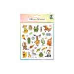 URSUS Autocollant à motif Glitter Fun Animals 4 feuilles, 156 autocollants