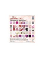 URSUS Papier de fantaisie Glitter Love 40 feuilles, 190 g/m