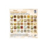 URSUS Papier de fantaisie Glitter automne 40 feuilles, 190 g/m