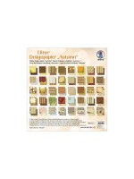 URSUS Designpapier Glitter 190 g/m2 Herbst, 40 Blatt, 30.5 x 30.5 cm