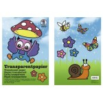 URSUS Transparentpapier 42 g/m2, 10 Blatt, 20 x 30 cm, farbig sortiert