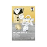 URSUS Papier cartonné Impression 140 g/m² or/argent