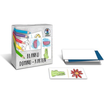 URSUS Blanko Domino Karten, 60 Stück, Grösse 4.5 x 9cm URSUS Blanko Domino Karten, 60 Stück, Grösse 4.5 x 9cm