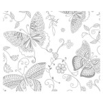 URSUS Papier magique 250 g/m2 10 Feuille, blanc, Butterfly