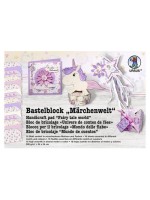 URSUS Bastelblock 300 g/m2 Märchen/Einhorn, 16 Blatt, 24 x 34 cm