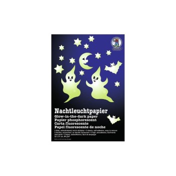 URSUS Nachtleuchtpapier 90 g/m2, 2 Blatt, selbstklebend, 22 x 31 cm URSUS Nachtleuchtpapier 90 g/m2, 2 Blatt, selbstklebend, 22 x 31 cm