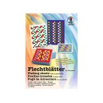 URSUS Flechtpapier 12 x 17, 10 Paar, 10 Farben, ungummiert, Glanzpapier