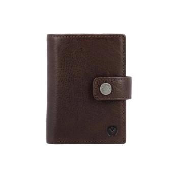 VALENTA Card Wallet Leather MagSafe, Luxe Chocolate