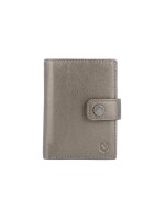 VALENTA Card Wallet Leather MagSafe, Luxe Metallic Bronze
