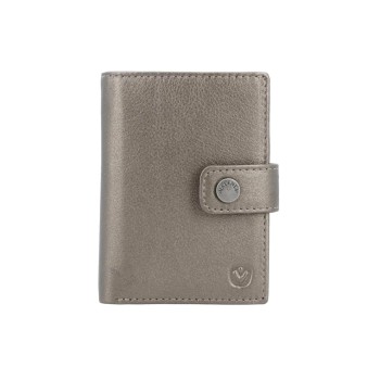 VALENTA Card Wallet Leather MagSafe, Luxe Metallic Bronze