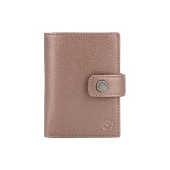VALENTA Card Wallet Leather MagSafe, Luxe Metallic Copper