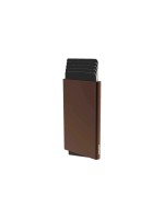 VALENTA Cardprotector Alu MagSafe Plus, Dark Brown