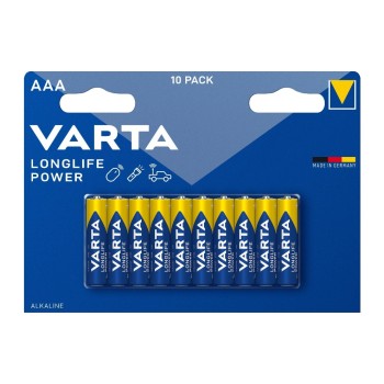 VARTA Longlife Power AAA, 1.5V, 10Stk, vergl. Typ LR03, MICRO, AM4, KA3, AAA VARTA Longlife Power AAA, 1.5V, 10Stk, vergl. Typ LR03, MICRO, AM4, KA3, AAA