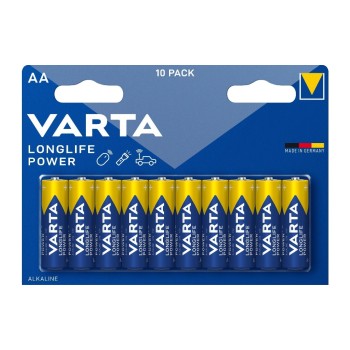 VARTA Longlife Power AA, 1.5V, 10Stk, vergl. Typ LR06, MIGNON, AM3, AA VARTA Longlife Power AA, 1.5V, 10Stk, vergl. Typ LR06, MIGNON, AM3, AA