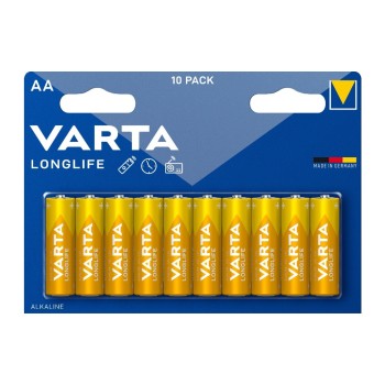 Varta Pile Longlife AA 10 Pièce/s Varta Pile Longlife AA 10 Pièce/s