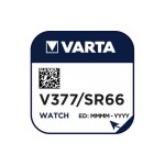 Varta Button cell  Watch 377 / SR66, 1,55 Volt, 1 Stück, Silberoxid-Zink
