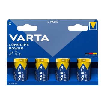 VARTA Longlife Power C, 1.5V, 4Stk, vergl. Typ C, LR14, AM2, E93, Baby, 14A VARTA Longlife Power C, 1.5V, 4Stk, vergl. Typ C, LR14, AM2, E93, Baby, 14A