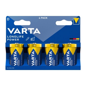 VARTA Longlife Power D, 1.5V, 4Stk, verlg. Typ LR20, D, AM1, E95, Mono VARTA Longlife Power D, 1.5V, 4Stk, verlg. Typ LR20, D, AM1, E95, Mono