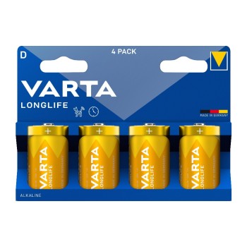 Varta Pile Longlife D , 4 Pièce/s Varta Pile Longlife D , 4 Pièce/s