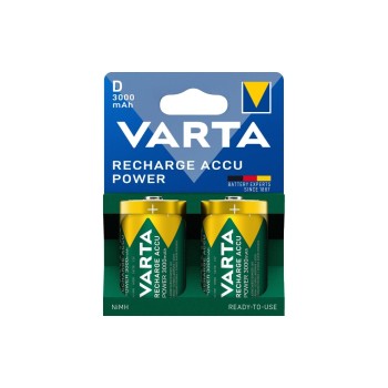 Varta Batterie Puissance NiMH D 3000 mAh, 2 Pièce/s Varta Batterie Puissance NiMH D 3000 mAh, 2 Pièce/s