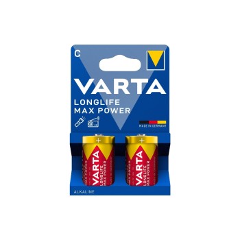 VARTA Batterie Longlife Max Power C, 2Stk, 2 Stück, Blister Verpackung, 1.5V