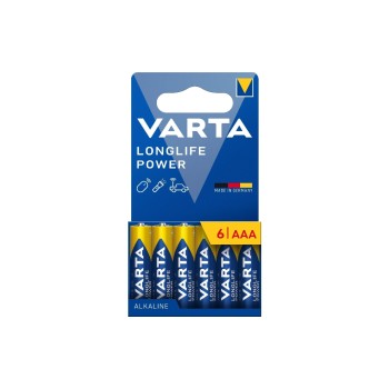 VARTA Longlife Power AAA, 1.5V, 6Stk, 6 Stück, Vollkartonverpackung VARTA Longlife Power AAA, 1.5V, 6Stk, 6 Stück, Vollkartonverpackung