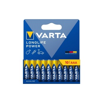 VARTA Longlife Power AAA, 1.5V, 10Stk, 10 Stück, Vollkartonverpackung VARTA Longlife Power AAA, 1.5V, 10Stk, 10 Stück, Vollkartonverpackung