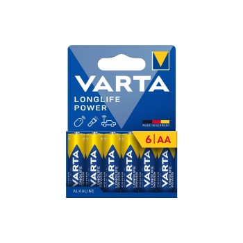 VARTA Longlife Power AA, 1.5V, 6Stk, 6 Stück, Vollkartonverpackung VARTA Longlife Power AA, 1.5V, 6Stk, 6 Stück, Vollkartonverpackung
